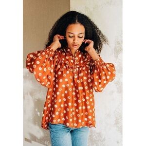 The Great. Shepherd Silk Blouse Top Sz 1 (like Sz Small) Excellent Condition!